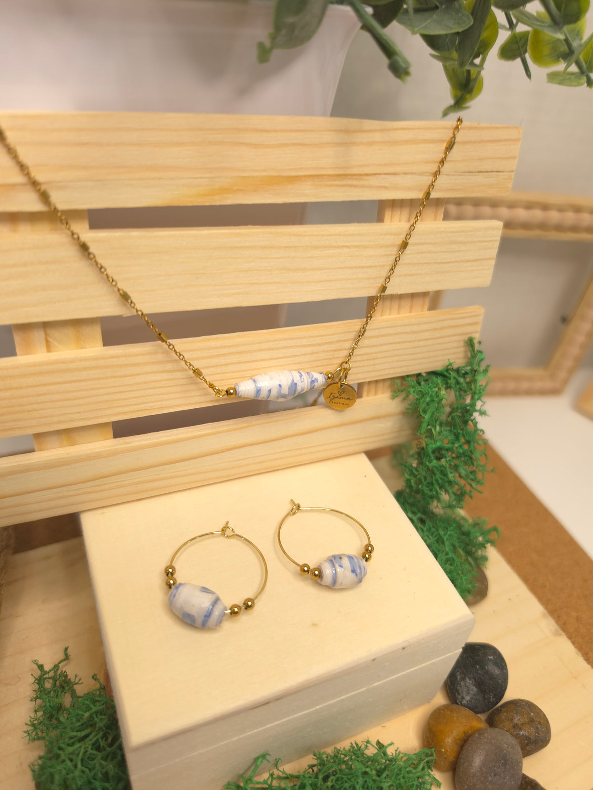 Cielo Handmade Paper Bead Jewelry Set