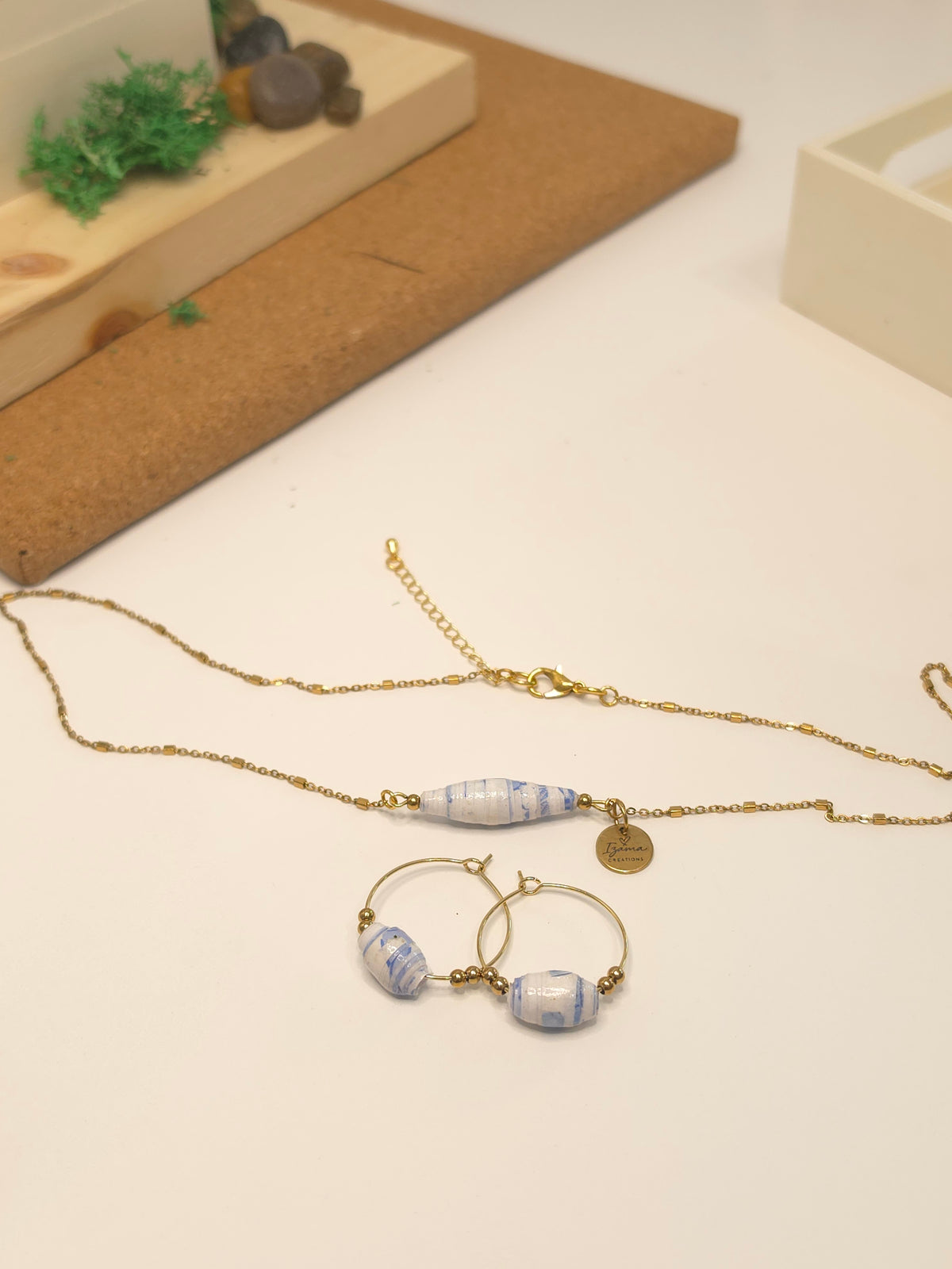 Cielo Handmade Paper Bead Jewelry Set