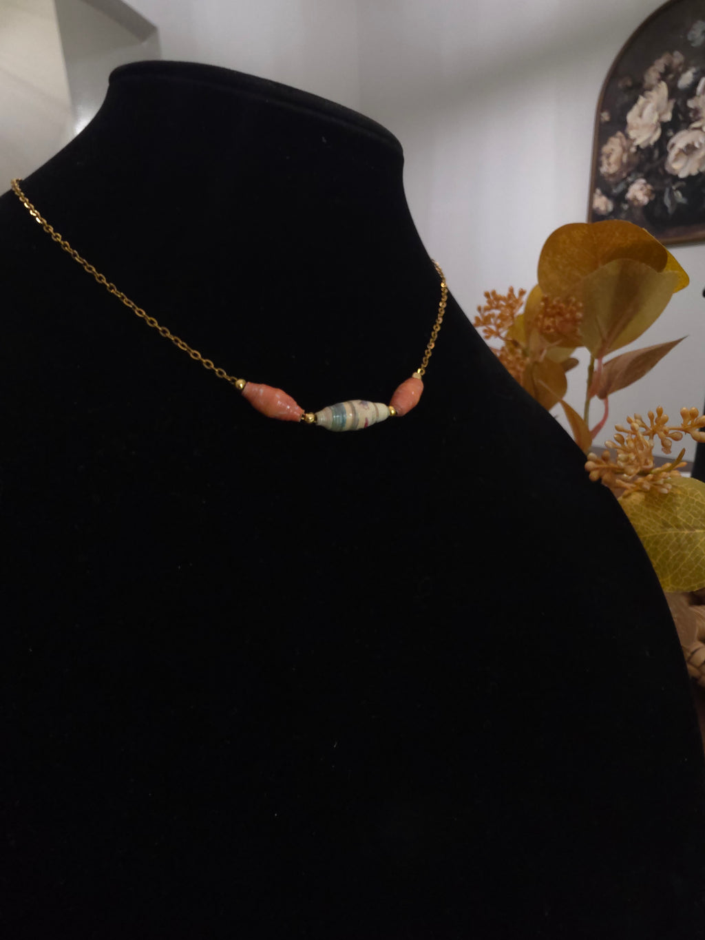 Acuarela de Papel – Recycled Paper Necklace