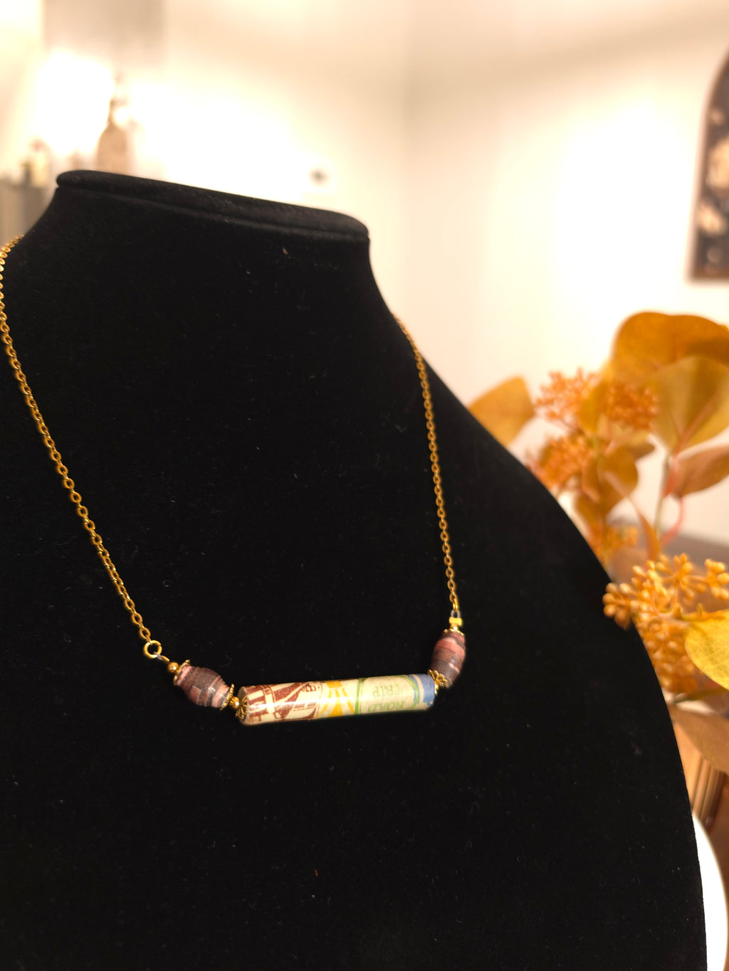 Historias de Papel – Recycled Paper Necklace
