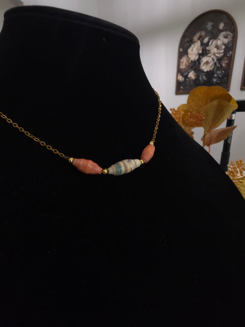 Acuarela de Papel – Recycled Paper Necklace