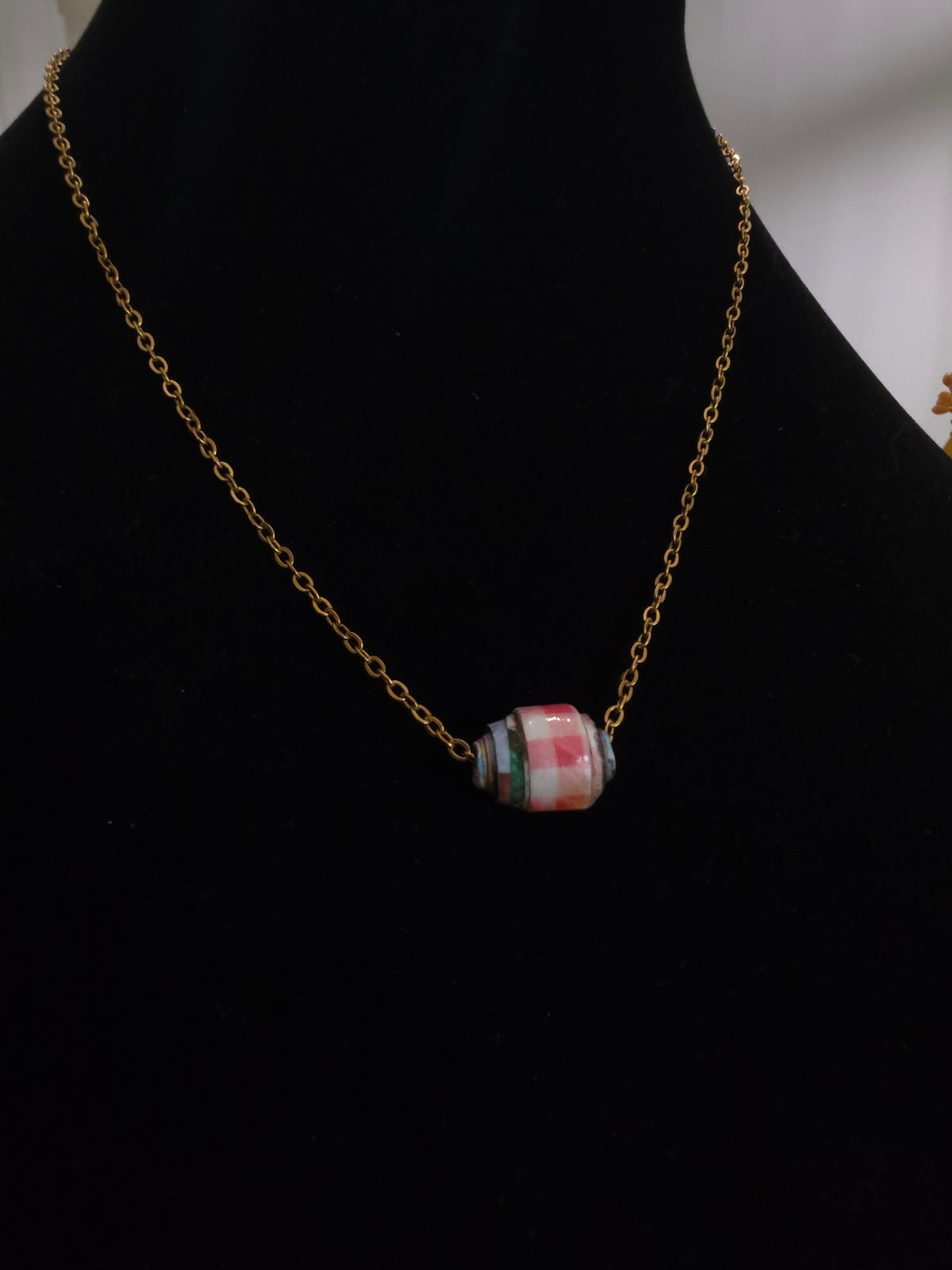 Picnic en el Campo- Recycled  Paper Necklace
