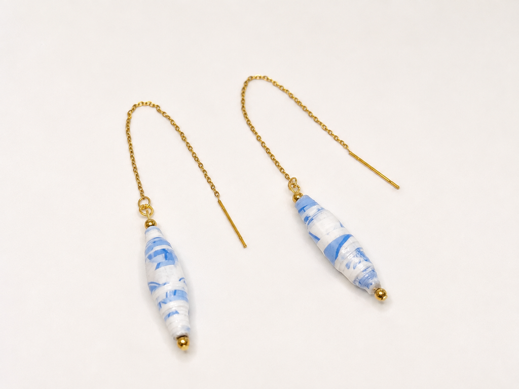 Brisa Azul- Threader Earrings
