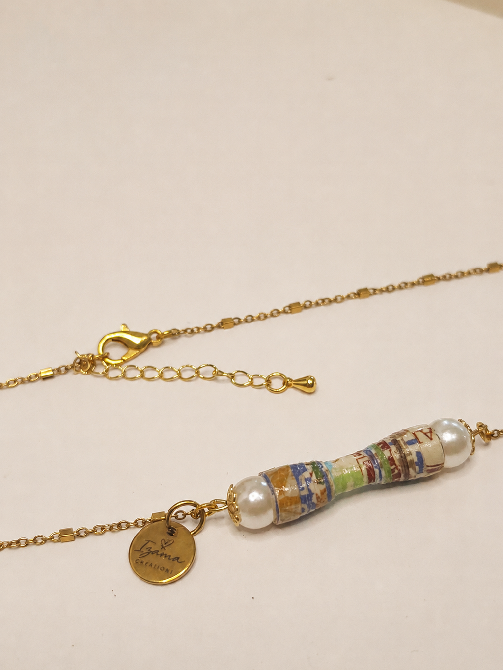 Chinchorreo Boricua — Paper Bead Necklace & Earring Set