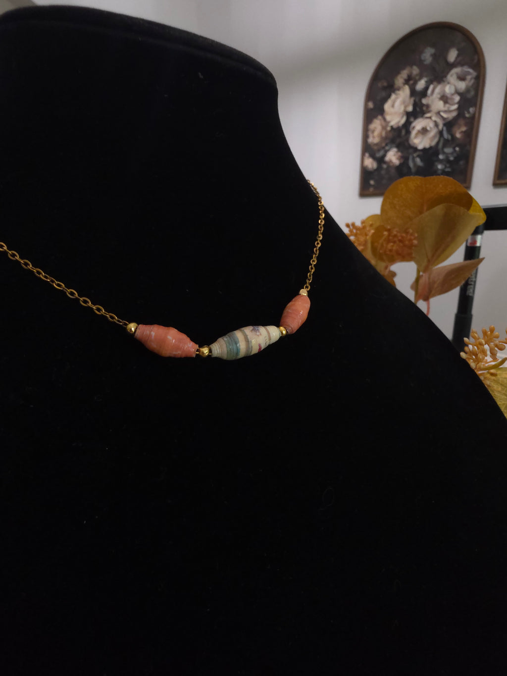 Acuarela de Papel – Recycled Paper Necklace