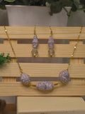 Violeta — Handmade Paper Bead Jewelry Set