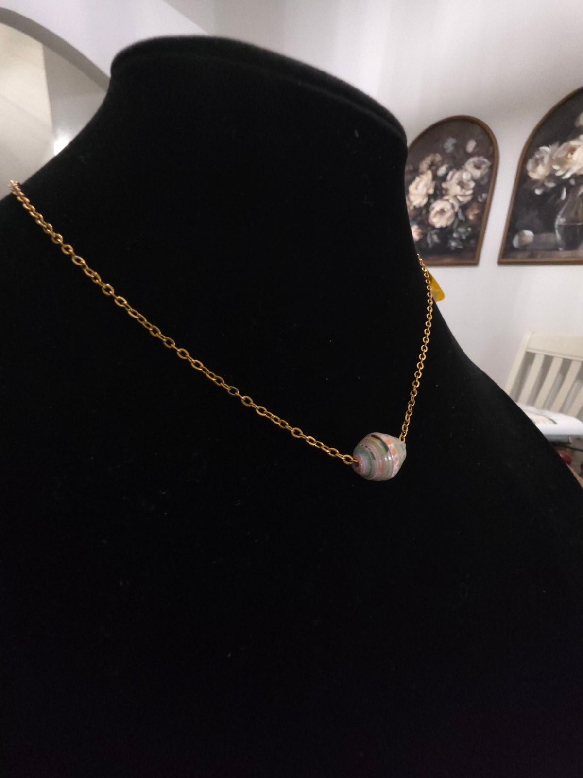 Acuarela de Papel – Recycled Paper Necklace